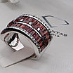Кольцо серебро 925 проба, вставка гранат, 9,4гр, 18 размер, фото 10
