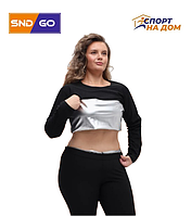 Костюм для похудения без замка без капюшона Black XL