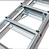 Двусторонняя алюминиевая стремянка  2 X7 ступени, фото 7