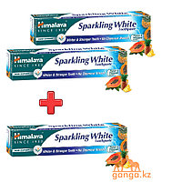 Зубная паста "Сверкающая белизна" (Sparkling White HIMALAYA), 80 г. (акция 2+1)