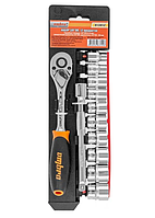 Набор головок торцевых с аксессуарами 3/8"DR, 8-19 мм, 12 предметов 913812