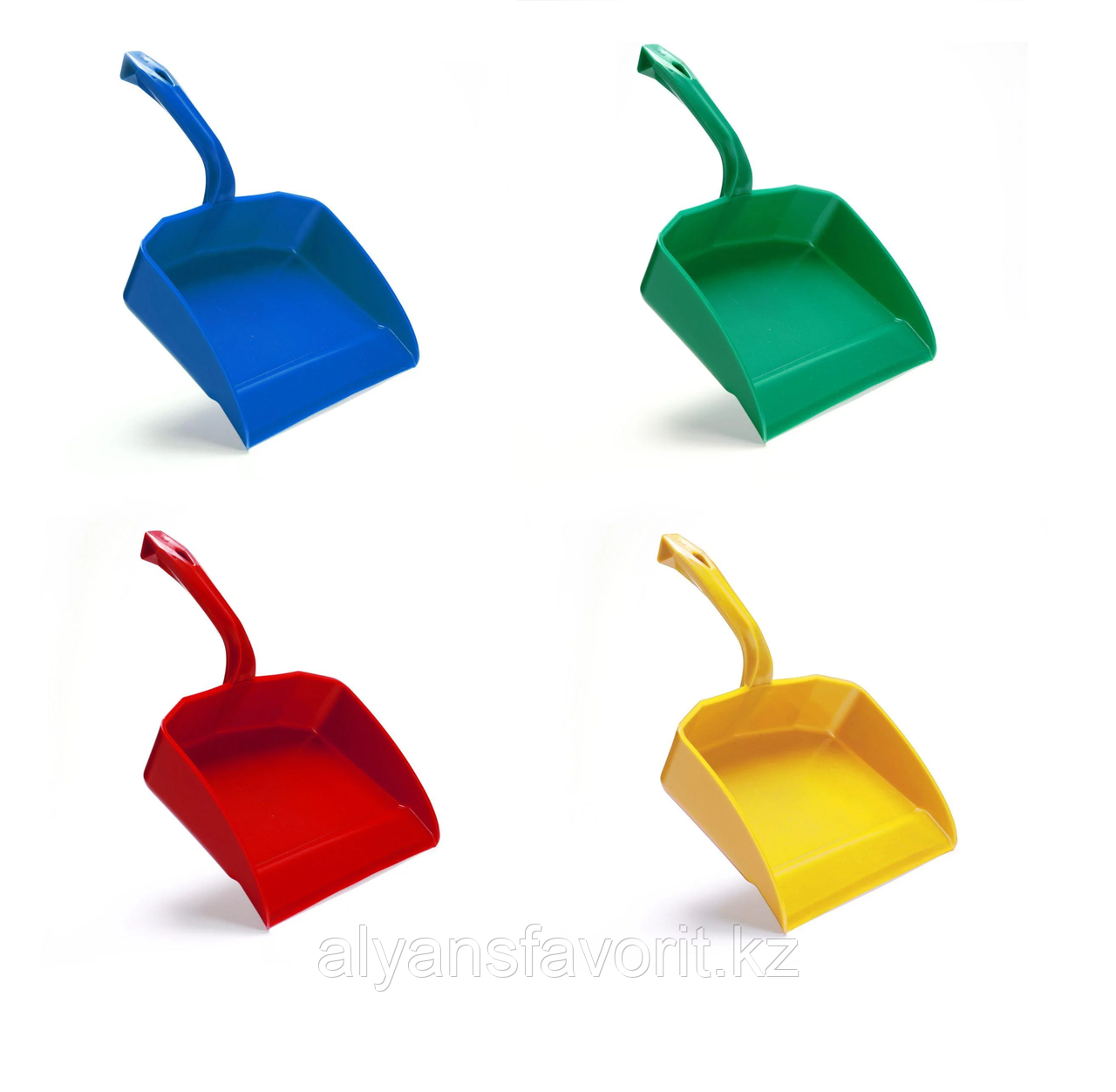 Совок усиленный пластиковый с ручкой 29 см..(5 цветов)