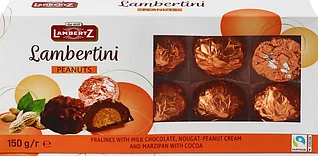 Конфеты LAMBERTZ Lambertini Erdnuss, пралине, 150г Германия