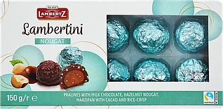 Конфеты Lambertini Marzipan с марципаном и лесным орехом  150гр / Германия