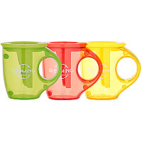 Точилка DELI "Blooming" Cup пластиковая, 2 отверстия, с контейнером, ассорти