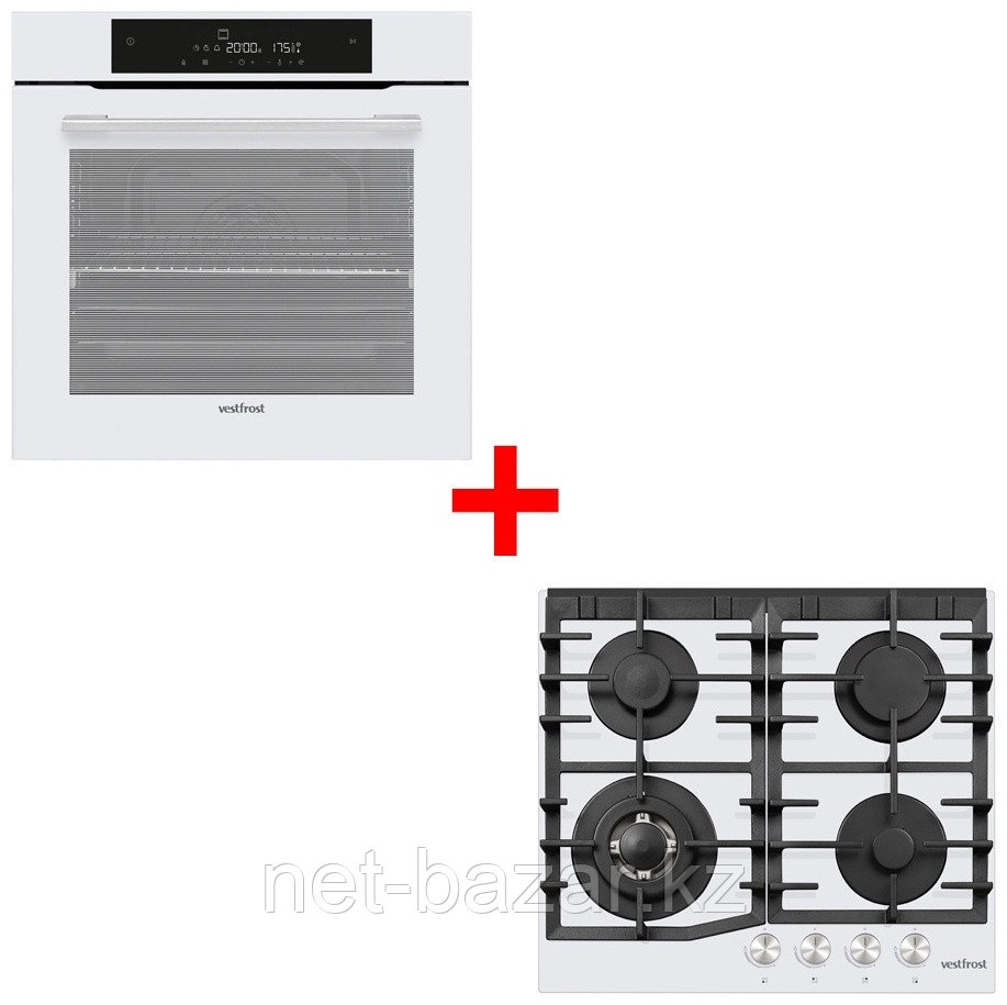 Духовой шкаф Vestfrost VFIO76UW белый + Варочные панели GOGW 27 W, фото 1
