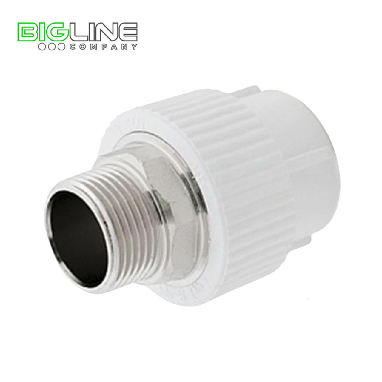 Муфта комбинированная наруж.резьба 50*1 1/2 под ключ, белый  РТП