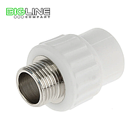 Муфта комбинированная 20*3/4", наружная резьба РТП