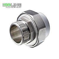 Муфта комбинированная 20*3/4" разъемная (американка) наружная резьба РТП