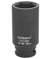 Головки торцевые ударные глубокие 1/2"DR (6-гранные)