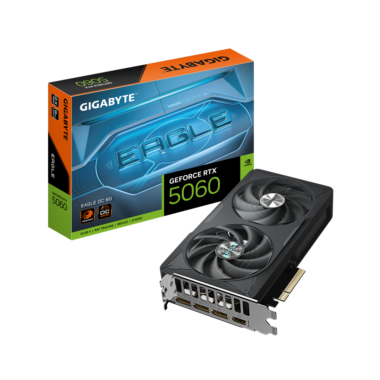 Видеокарта GIGABYTE GeForce RTX 5060 EAGLE OC (GV-N5060EAGLE OC-8GD)