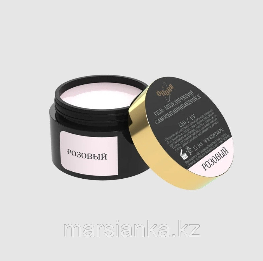 Моделирующий гель (молочно-розовый) средней вязкости "Розовый мутнячок" Опция, 15 мл, фото 1