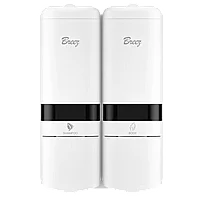 Настенный двойной дозатор для душевых BREEZ S-8162 белый