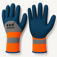 Нейлоновые перчатки покрытые вспененным латексом.