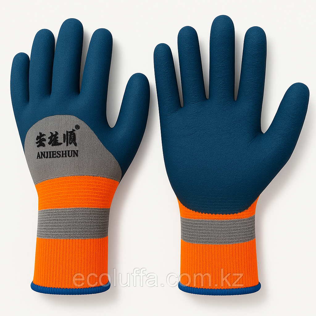 Нейлоновые перчатки покрытые вспененным латексом. - фото 1 - id-p124965966