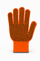 Перчатки ХБ с ПВХ утепленные (цветные)