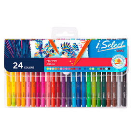 Фломастеры Deli "i Select", 24 цвета, PVC упаковка, европодвес