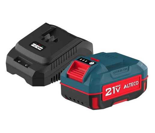 ALTECO Стартовый набор аккумулятор 1×21Vmax 4Ah и зарядное устройс BCD 21-40 Li + BC 21-40 QF, фото 1