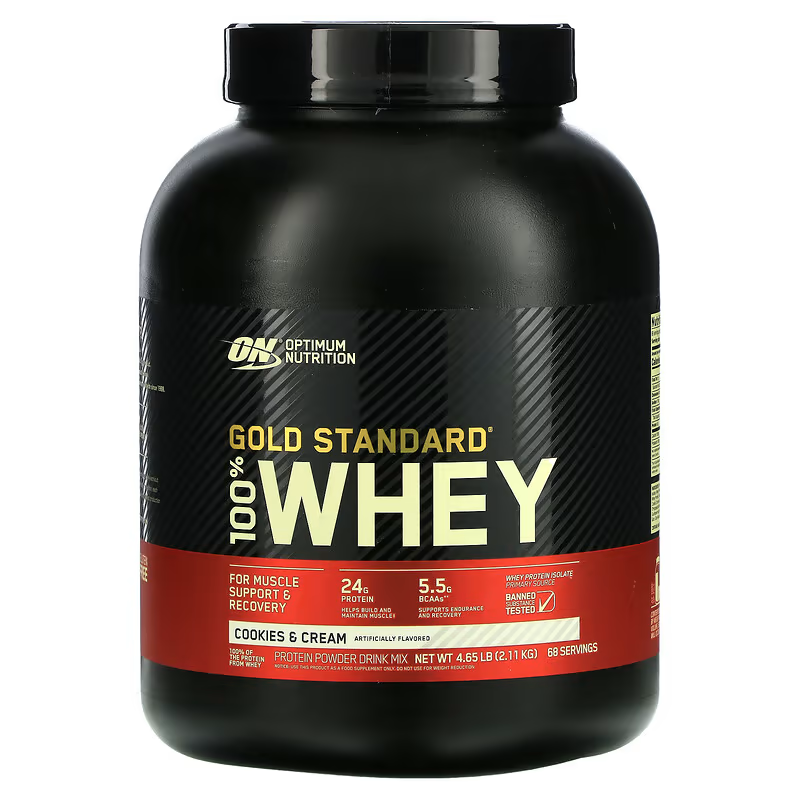 100% Whey Gold Standard, 68 порций 5 lbs, Optimum Nutrition Печенье с кремом, фото 1