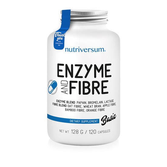 BASIC - Enzyme and Fibre, 120 caps, NUTRIVERSUM, фото 1