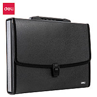Папка-портфель DELI, А4, 7 отделений, 0,75 мм, черный