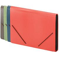 Папка-портфель DELI, на резинке 13 отделений, ассорти