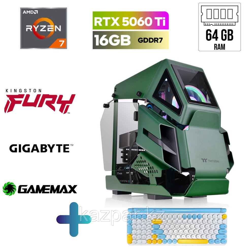 SEGURO COMP R7 7800X3D / RTX 5060 Ti / 64 Гб / SSD 2000 Гб / Win 11 Pro, фото 1