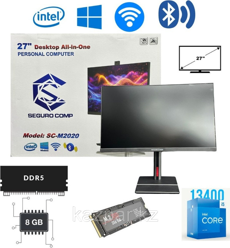 Моноблок SEGURO COMP Моноблок Seguro Comp. SC-M2020/5 SC-M2020/5 черный, фото 1