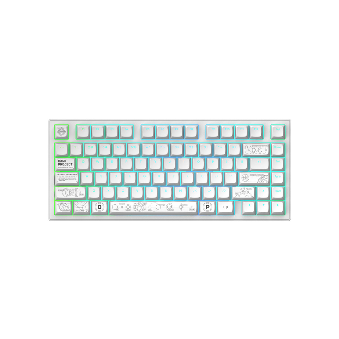 Клавиатура Dark Project ALU81A Terra Nova White, фото 1