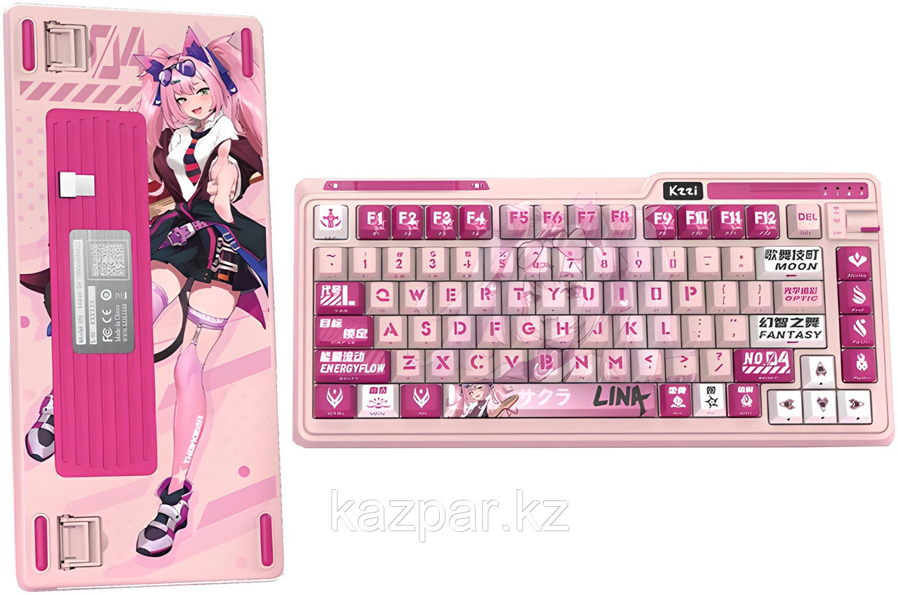 Клавиатура Kzzi K75IP Lite Lina розовый, фото 1