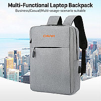 Рюкзак полиэстер серый, фото 3