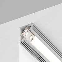 Профиль алюминиевый угловой с фаской, серебро, CAB272