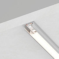 Профиль алюминиевый накладной, гибкий, серебро, CAB264