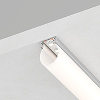 Профиль алюминиевый круглый узкий, серебро, CAB282