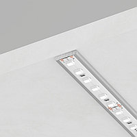 Профиль накладной 12х2мм, алюминиевый, серебро, 2м, CAB285