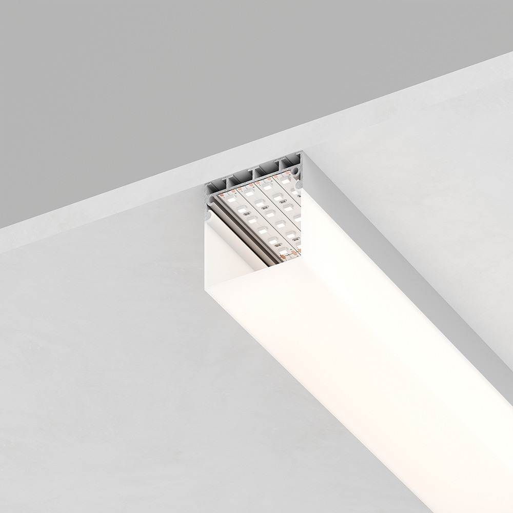 Профиль  накладной 42х45мм, алюминиевый, серебро, 2м, CAB268, фото 1