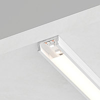 Профиль алюминиевый накладной, белый, CAB262