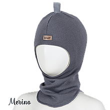 Шапка детская Kivat, dark grey, merino
