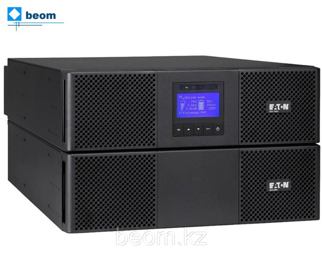 Источник бесперебойного питания Eaton 9SX11KiRT (11000ВА/10000Вт|Стоечный 19"6U| AVR:176-276В| Бат:12В/7 Ач*20шт|клеммная| Онлайн), фото 1