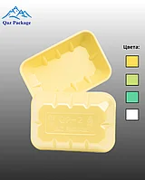 Лоток-подложка из ВПС, 220х150х30, желтый