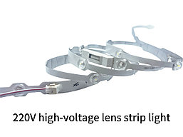 220V HIGH VOLTAGE DIFFUSE LENS LAMP STRIP-2835-13.5mm 10000K