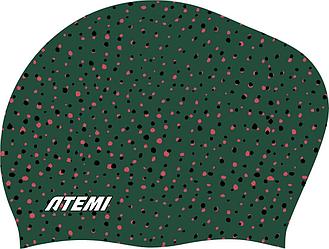Шапочка силиконовая Atemi Long hair cap Point green