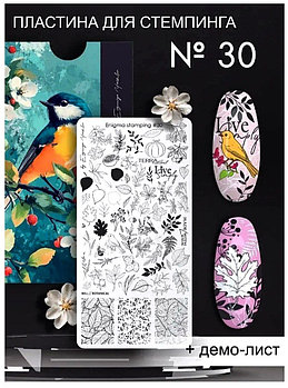 Пластина для стемпинга Enigma Stamping №030