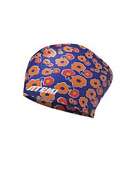 Шапочка силиконовая Atemi Long hair cap Orange flower