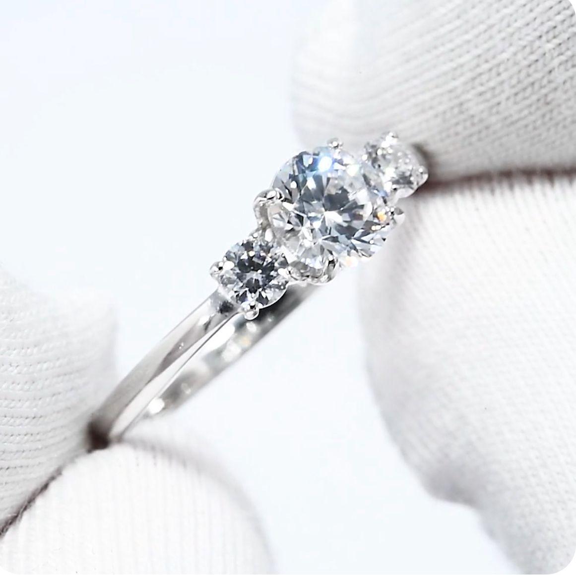 Кольцо с фианитом / 18 размер ( пр. Абая 141 ), фото 1