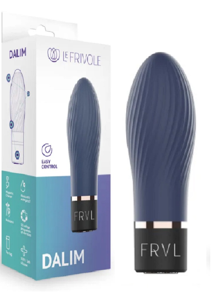 Мини вибратор Dalim, цвет тихоокеанский синий (SOLAR)