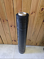 Черная Стрейч пленка ручная. Ширина 500 мм. Намотка 250 м. Сделано в Казахстане. Стретч пленка.