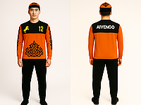 Көкпар форма,"TOO Aivengo", 52 размер, черный с принтом