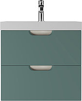 Тумба подвесная под умывальник "Classica 70" Dune Олива В2 Домино, фото 4