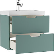 Тумба подвесная под умывальник "Classica 70" Dune Олива В2 Домино, фото 3